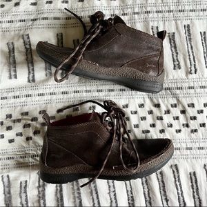 Jambi leather ankle booties flat boots 7.5